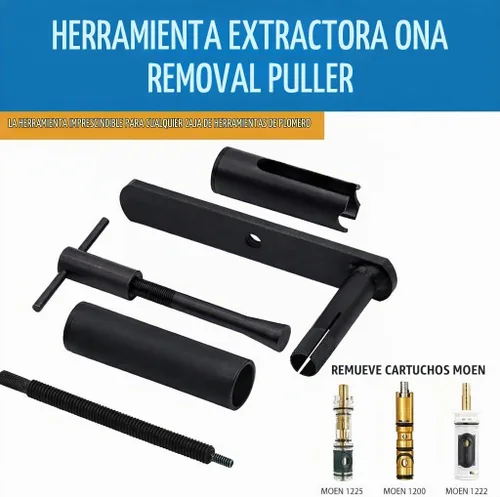 Vista 2 de FlowRite Herramienta extractora de cartuchos ONA Puller Premier Moen 1222, 1225 y 1200