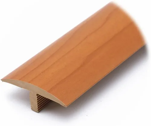 Vista 14 de KADEUX Transición de suelo cortable, umbral en forma de T, transición de madera a azulejo, tiras de conexión de espacio para pisos, ribete de PVC