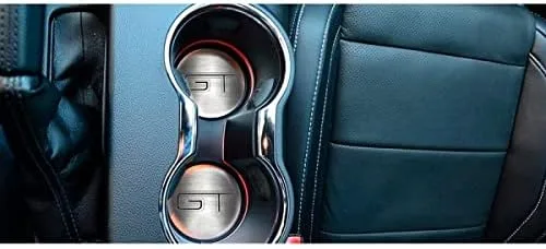 Vista 4 de American Car Craft 271069: 2015-2020 Ford Mustang Gt, Acentos de portavasos estilo Gt