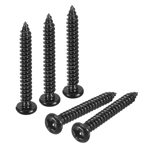 Vista 18 de uxcell 8mm x 3mm Tornillo Phillips de cabeza plana autorroscante, 100 piezas - Tornillo de cabeza redonda de acero inoxidable 304 con rosca completa