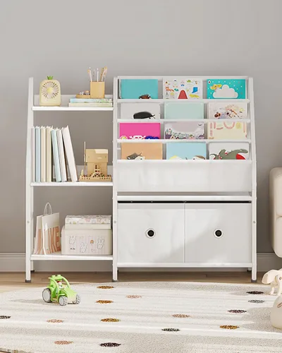 Vista 3 de CHOEZON Estantería infantil de 39.4 pulgadas, estante para libros para habitación de niños, estantería con estante de almacenamiento de juguetes