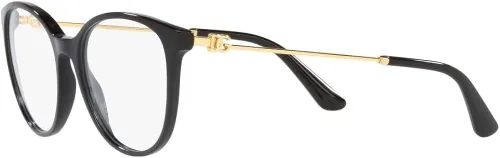 Vista 3 de Dolce & Gabbana Marco de gafas DG 3363 negro 5218145 mujer