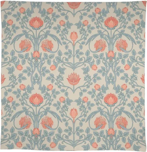 Vista 263 de Mantel Floral Retro de Pájaros, Diseño Original Bohemio William Morris Estampado Cubierta de Mesa para Hogar Picnic Fiesta Comedor Cocina William