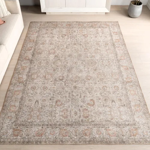 Vista 41 de nuLOOM Aether - Alfombra de área con medallón marrón, 8 x 10 pies Éter Marrón
