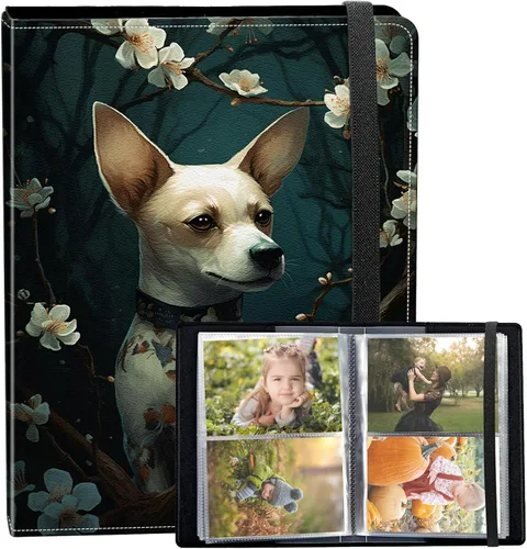 Vista 25 de Álbum de fotos de 3.5 x 5 pulgadas, cubierta de piel sintética de pequeña capacidad, mini álbum de fotos de águila americana de 3.5 x 5 con banda
