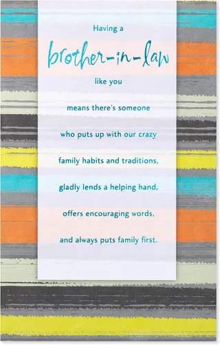 Vista 4 de American Greetings Tarjeta de cumpleaños para cuñado (Feeling Proud)