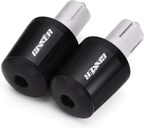 Vista 4 de Motorcycle Handle Bar End Weight Handlebar Grips Cap Anti Vibration Silder Plug for Suzuki Gixxer 150sf 250sf 155 Accessories (Color : Black)