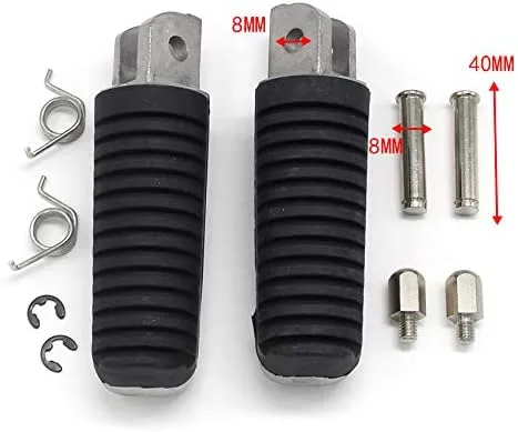 Vista 2 de Reposapiés delantero de motocicleta Pedales para Yamaha MT03 MT-03, TDM850 TDM900 TDM900A, para Yamaha XJ6F XJ6N XJ6S XJ600 XJR400, XVS950CU Bolt