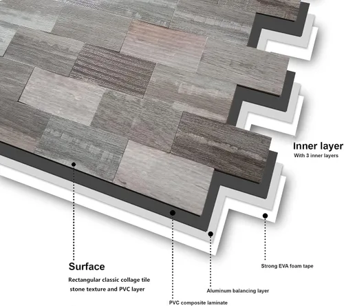 Vista 3 de Azulejos autoadhesivos para salpicaduras de 10 hojas para decoración del hogar, adhesivo de aluminio 3D para pared, cocina, baño, chimenea, mesa