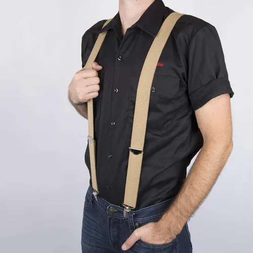 Vista 24 de Dickies - Tirante para hombre, 1 1/2 pulgadas, con clip recto, ajustable X