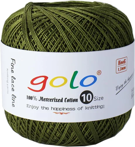 Vista 49 de Golo - 3 bolas de hilo de ganchillo tamaño 10, hilo de crochet para tejer a mano 102