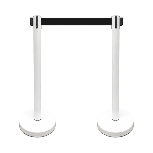Vista 14 de VIP Crowd Control - Juego de barreras de seguridad con cinturones retráctiles, 91 cm de altura, cinturón de 198 cm y soporte de pared Cinturón