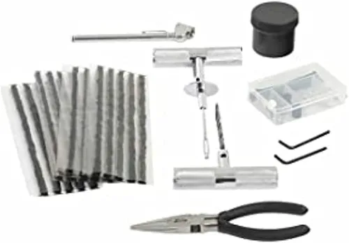 Vista 6 de Overland Vehicle Systems OVS 12030001 - Kit de reparación de neumáticos, 53 piezas, con caja de almacenamiento negra