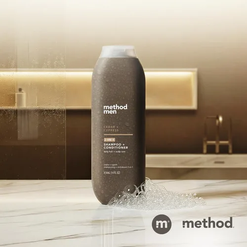 Vista 9 de Method Champú 2 en 1 para hombre + acondicionador, cedro + ciprés, 14 onzas.