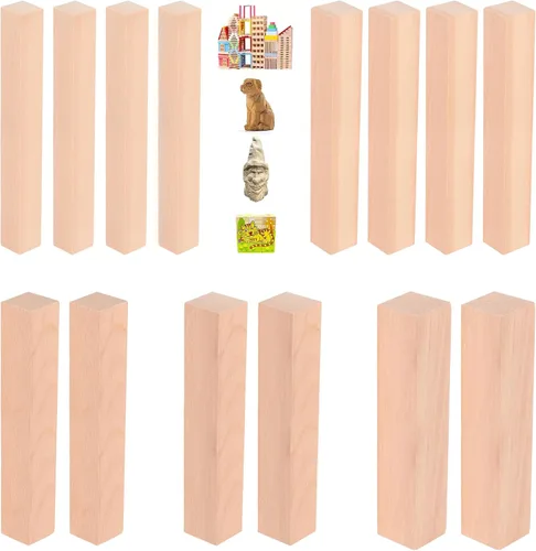 Vista 9 de Listones de madera para manualidades, múltiples artículos y múltiples opciones, tiras de madera sin terminar, madera precortada, para manualidades
