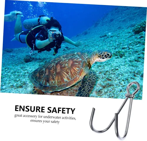Vista 4 de BESPORTBLE 2 unids 316 accesorios a prueba de suministro de buceo de metal resistente doble seguridad equipo de buceo resistente al buceo Corriente