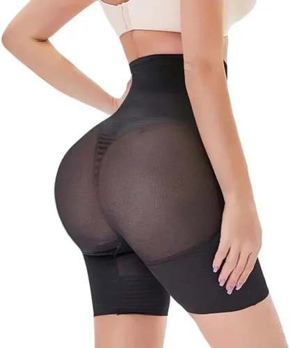 Vista 4 de Sheek Body - Pantalones cortos moldeadores de cuerpo de cintura alta para mujer, control de abdomen, adelgazamiento de muslos, levantadores