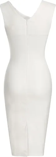 Vista 4 de MUXXN - Vestido de estilo retro de los años 50 sin mangas para mujer, estilo ejecutivo en forma de lápiz