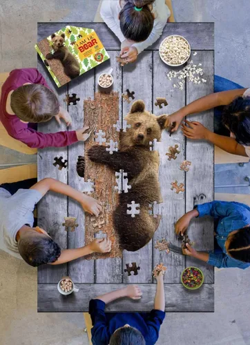 Vista 5 de Madd Capp Puzzles Jr. - I AM Lil' Bear - 100 piezas - Rompecabezas en forma de animal