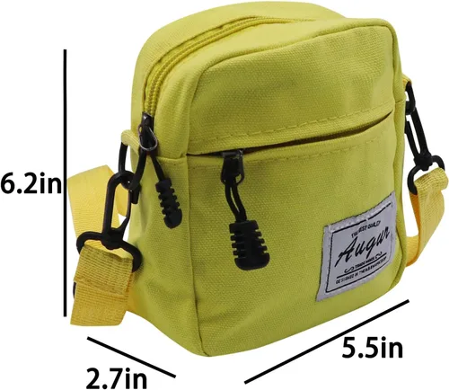Vista 6 de JUMISEE Lindo bolso cruzado de lona con estampado de vaca para teléfono celular, bolso de hombro para hombres, mujeres y niños