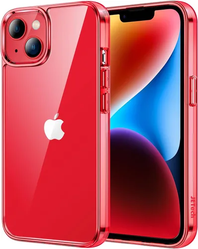 Vista 20 de JETech - Funda para iPhone 14 de 15,5 cm, cubierta a prueba de golpes que no se pone amarilla, parte trasera transparente antiarañazos (negro)
