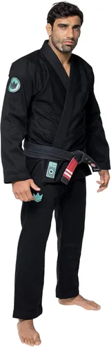 Vista 3 de KINGZ Classic 3.0 Brazilian Jiu Jitsu Gi - Kimono BJJ ligero para hombre - IBJJF Legal - 450gsm Pearl Weave Pro Competition
