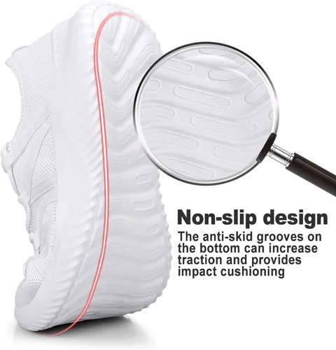 Vista 2 de Feethit - Tenis de correr fáciles de colocar transpirables, ligeros, cómodos, a la moda y antideslizantes para hombre