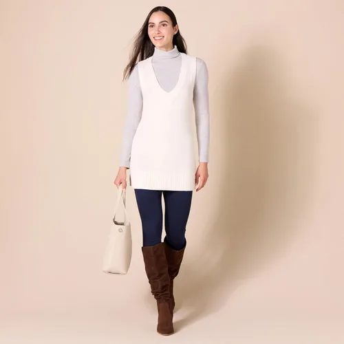 Vista 5 de Tienda Essentials Chaleco de suéter ultra suave para mujer (anteriormente ritual diario)