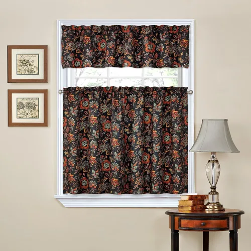 Vista 42 de Waverly Forever Peony - Juego de edredón de 4 piezas, 100% algodón, estampado floral de bayas, tamaño matrimonial/queen, con 2 fundas de almohada