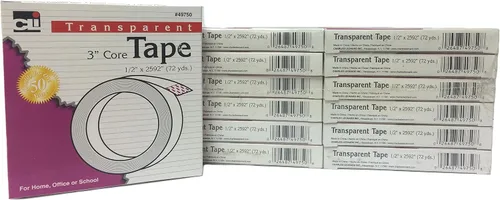 Vista 2 de Charles Leonard Dispensador de cinta de escritorio, base pesada y base antideslizante, negro, estilo C-15 (900-BK)