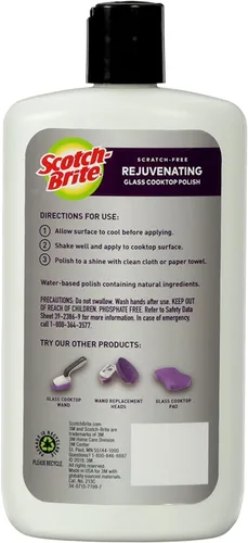 Vista 2 de Scotch-Brite Esmalte de vidrio rejuvenecedor sin arañazos, deja un brillo brillante, 12 onzas