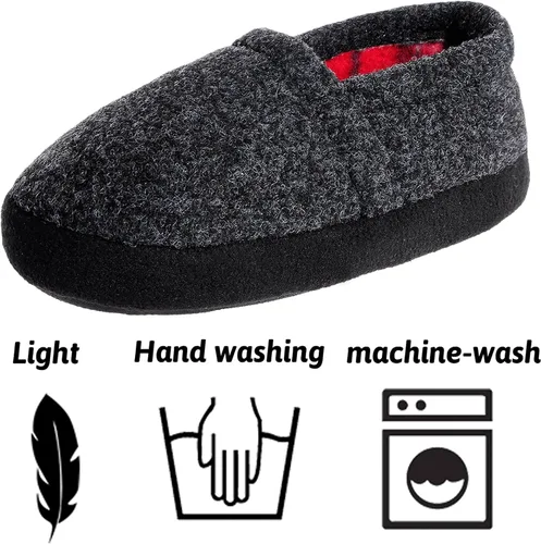 Vista 5 de MIXIN Pantuflas para niños pequeños y grandes, zapatos de casa para interiores y exteriores con suela antideslizante