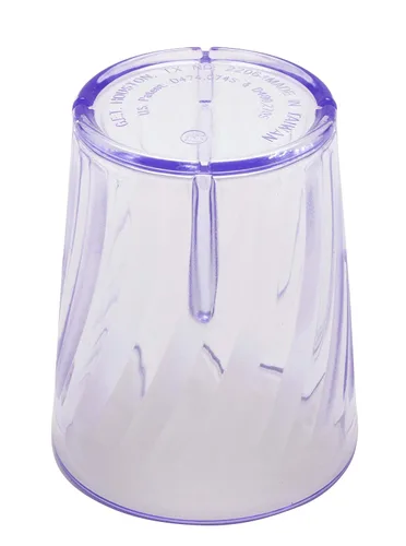 Vista 4 de G.E.T. 2206-1-BL - Vasos de plástico irrompibles sin BPA, 6 onzas, color azul (juego de 12)