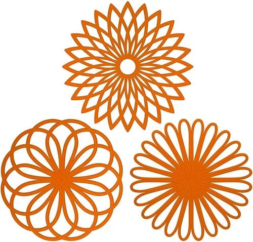 Vista 13 de ME.FAN Salvamanteles de silicona – Almohadillas calientes de cocina para ollas y platos – Salvamanteles aislados para tetera – Flexible, duradero