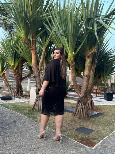 Vista 3 de Hanna Nikole Vestido formal para mujer, 2 piezas, vestido de fiesta de noche con lentejuelas para madre de la novia con chaqueta de gasa