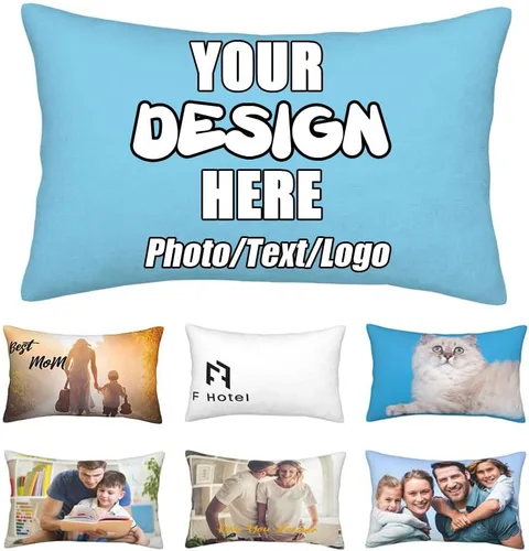 Vista 17 de Funda de almohada decorativa personalizada con foto de pareja, funda de cojín decorativo personalizada, fundas de almohada personalizadas