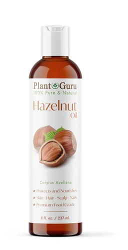 Vista 10 de Plant Guru Aceite de avellana de 4 onzas líquidas. Presionado en frío, 100% puro, natural, hidratante para el crecimiento de la piel, la cara