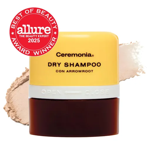 Vista 2 de Ceremonia Champú seco con arrurruz Polvo absorbente de aceite, 0.35 oz