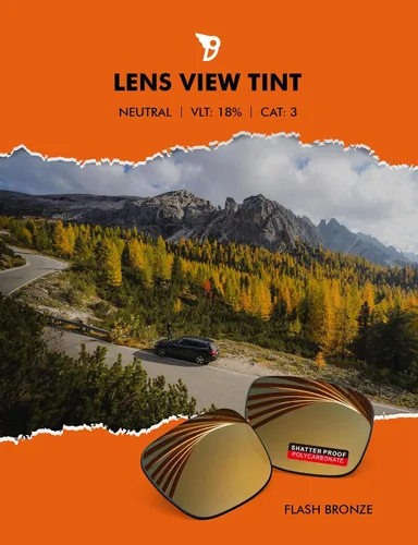 Vista 4 de PRO+ Lentes De Reemplazo Polarizadas De Policarbonato Para Gafas De Sol Oakley Radar Path - Flash Bronze