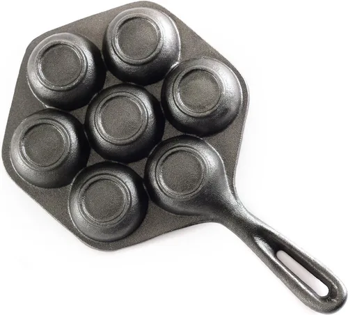 Vista 2 de Norpro Molde para panqueques relleno de hierro fundido, Munk/Aebleskiver