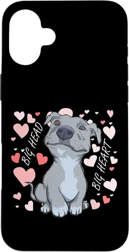 Vista 21 de iPhone 11 Pro Max Big Heart Pitbull Pibble Mom - Estuche de regalo