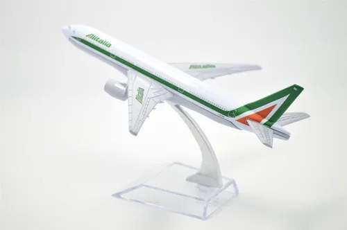 Vista 7 de TANG DYNASTY(TM 1:400 16cm B777-200 Alitalia Metal Airplane Model Plane Toy Plane