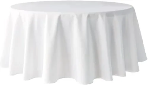 Vista 111 de Pomp - Mantel premium de poliéster con estampado abstracto de 52 x 52 pulgadas cuadradas Tela de fácil cuidado, resistente a arrugas y manchas