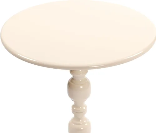 Vista 9 de Mesa auxiliar redonda para espacios pequeños, mesa de bebida de Martini alta con base de pedestal de metal con base de pedestal pesada para sala