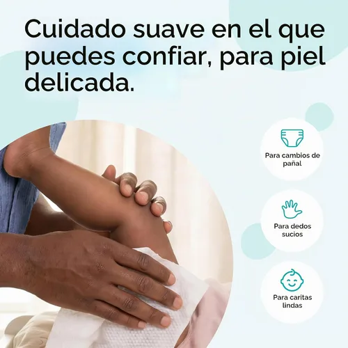 Vista 6 de LILLYDOO Toallitas para bebé con un 99% de agua – Sin perfume, hipoalergénicas, a base de plantas, resistentes y libres de plástico, compostables, 4