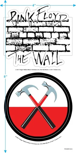 Vista 3 de Pink Floyd The Wall Album Rock Band - Camiseta y pegatinas
