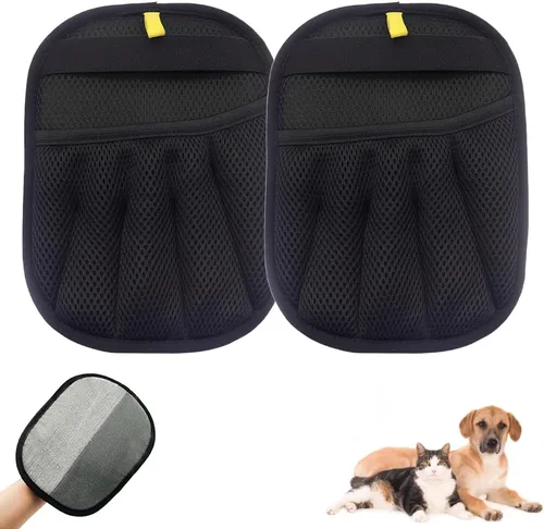 Vista 8 de Guantes eliminadores de pelo de mascotas, guantes de eliminación estática mejorados para pelo de mascotas, gatos y perros, herramienta