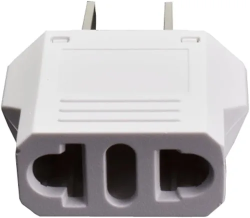 Vista 5 de GRLRCR - Paquete de 2 adaptadores de enchufe de EE. UU., UE AU CN a Estados Unidos, adaptador de enchufe de viaje, convertidor de corriente