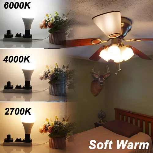 Vista 6 de ALIDE E12 Candelabro Bombillas Candelabro 100w 2700K Blanco Cálido, 3PCS