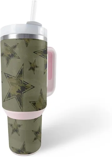 Vista 4 de MightySkins Skin - Vaso de vinilo compatible con Stanley The Quencher H2.0 FlowState de 40 onzas, diversión de los años 90, protectora, duradera